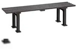 Blome Gartenbank Mono l, 3-Sitzer, 2 Standf&uuml;&szlig;en, Braun, von PROREGAL