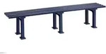 Blome Gartenbank Mono ll, 4-Sitzer, 3 Standf&uuml;&szlig;en, Blau, von PROREGAL