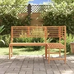 vidaXL Garten-Eckbank aus massivem Akazienholz 140 cm v22 Unico / Braun