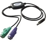 Aten UC10KM UC10KM Konverter USB zu PS/2, USB Stecker A an 2x PS/2 Buchse, 90cm