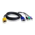 ATEN 2L-5302UP PS/2 VGA Anschlusskabel, schwarz, 1,8 m