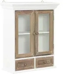 vidaXL Wandschrank Wei&szlig; 49x22x59 cm Holzwerkstoff