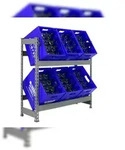 SimonRack Getr&auml;nkekistenregal 6 Kisten, 1000x1000x300 mm, Kistenregal, Grau -