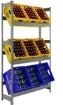 SimonRack Getr&auml;nkekistenregal 9 Kisten, 1800x1000x300 mm, Kistenregal, Grau -