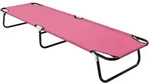 vidaXL Klappliege Stahl Rosa