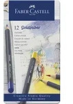 FABER CASTELL Farbstift Goldfaber permanent sortiert VE=12 St&uuml;ck Etui