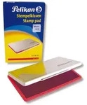 Pelikan Stempelkissen im Metallic Geh&auml;use Stempelfl&auml;che 9x16cm rot