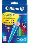 Pelikan Buntstifte Silverino dreieckig dick 5mm VE=12 Farben Schachtel