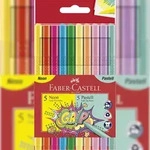 FABER-CASTELL Faber Castell Filzstift Grip Pastell und Neon 10er
