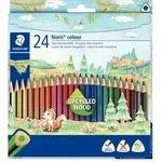 STAEDTLER Farbstiftetui Noris colour dreikant, 24er Papp-Etui, aus WOPEX Material,