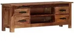 vidaXL TV-Schrank 110 x 30 x 40 cm Massivholz
