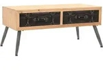 vidaXL Couchtisch Tannenholz Massiv 115 &times; 55 &times; 50 cm