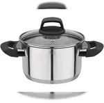 GSW Fleischtopf 16 x 9,5 cm Como mit Glasdeckel, ca. 1,9 L, induktionsgeeignet,