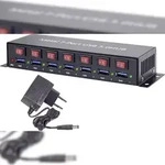 Renkforce RF-3269622 7 Port USB 3.2 Gen 1-Hub (USB 3.0) Metallgeh&auml;use, einzeln