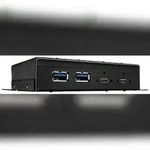 LINDY 4 Port USB 3.2 Gen 2-Hub Schwarz
