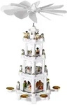 CASARIA&reg; Weihnachtspyramide XL Wei&szlig;