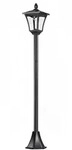 Outsunny - Solar Gartenlaterne - L18 x B18 x H160cm - schwarz
