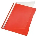 Leitz Standard Plastik-Schnellhefter 4191 DIN A4 Polypropylen 60 Blatt Rot
