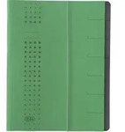ELBA Ordnungsmappe chic A4 7 F&auml;cher Karton 450 g/qm gr&uuml;n
