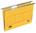 H&auml;ngemappe A4 mit Frosch gelb 230g/qm Farbkarton, Beschriftungs-