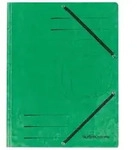 herlitz Einschlagmappe mit Gummizug Karton gr&uuml;n