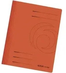 herlitz Schnellhefter Karton gefaltet orange intensiv