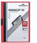 DURABLE Duraclip Klemmmappe 60 Blatt DIN A4 Rot