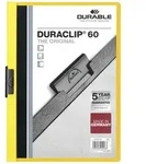 Durable Klemm-Mappe DURACLIP 60 ge f&uuml;r 60 Blatt A4 tr Deckblatt
