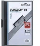 Durable Klemmmappe Duraclip Original 60 bis 60 Blatt A4 anthrazit/grau Packung mit 25