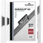 Durable Klemm-Mappe DURACLIP A4 ws 5St DURACLIP 60 SB Verpackung