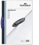 Durable Klemmmappe Swingclip A4 PP 30 Blatt dunkelblau Packung mit 25 St&uuml;ck