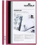 Durable Angebotshefter Duraplus A4 mit Sichttasche Folie rot Packung mit 25 St&uuml;ck