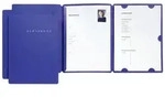 Bewerbungsmappe "Select" blau mit Klemmschiene