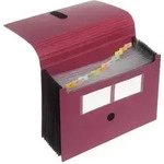 FolderSys Akkordeon-Tasche 12er bordeauxrot 240 x 330 x 28 mm (HxBxT)