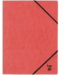 Bene Dreifl&uuml;gelmappe Vario DIN A4 Rot Karton mit Gummizug-Verschluss 24,5 x 32 cm