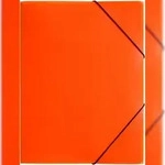 Pagna Gummizugmappe Lucy Colours Trend A3 PP mit 3 Klappen transluzent orange