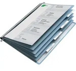 DURABLE Personalhefter 2554 DIN A4 Blau PVC 5 St&uuml;ck