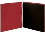 Fotoalbum Whire-O 60 Seiten 290x290mm rot/schwarz