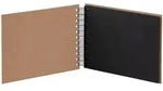 Fotoalbum Whire-O 40 Seiten 195x145mm kraft/schwarz