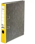 Falken 80023625 Recycling-Wolkenmarmor-Ordner A4, farbiger R&uuml;cken 50mm - Grau -