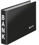 Bank-Ordner, Mechanik 2-Ringe 20mm, 35mm R&uuml;cken, schwarz