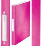 LEITZ Ringbuch Wow A4 2 Ringe 25mm pink metallic