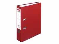 herlitz Ordner maX.file protect, 80mm, PP-Color A4, vollfarbig rot, Kantenschutz,