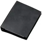 Ringbuch A6 4 Ring schwarz Gef,Inn,Tasch