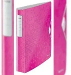 Leitz 4240-00-23 Ringbuch Active WOW, A4, Polyfoam, 4 Ringe, 30 mm, pink