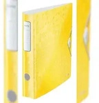 LEITZ Ordner WOW Activ A4, 65mm R&uuml;cken, gelb. Brillante WOW Farben. 180&deg; Ordner