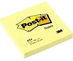 Post-it Haftnotiz Notes 654 76x76mm 100Blatt gelb