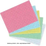 herlitz Karteikarten A6 kariert blau VE=100 St&uuml;ck