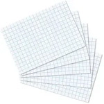 herlitz Karteikarten A8 kariert wei&szlig; VE=100 St&uuml;ck