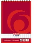 Herlitz Notizblock 110734 DIN A7 50Blatt kariert wei&szlig;